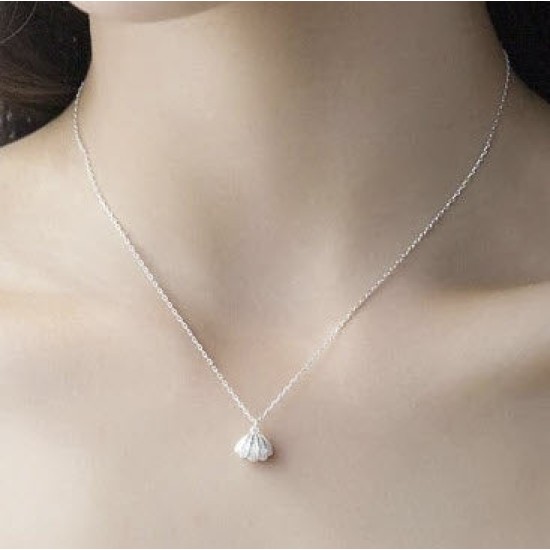 pearl locket sterling silver necklace