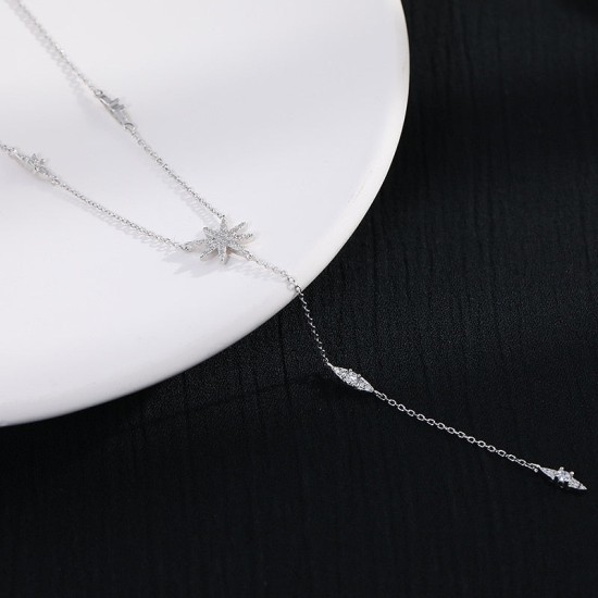 shooting star sterling silver necklace