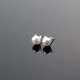 pearly cat stud earrings