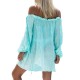 off the shoulder bikini cover up